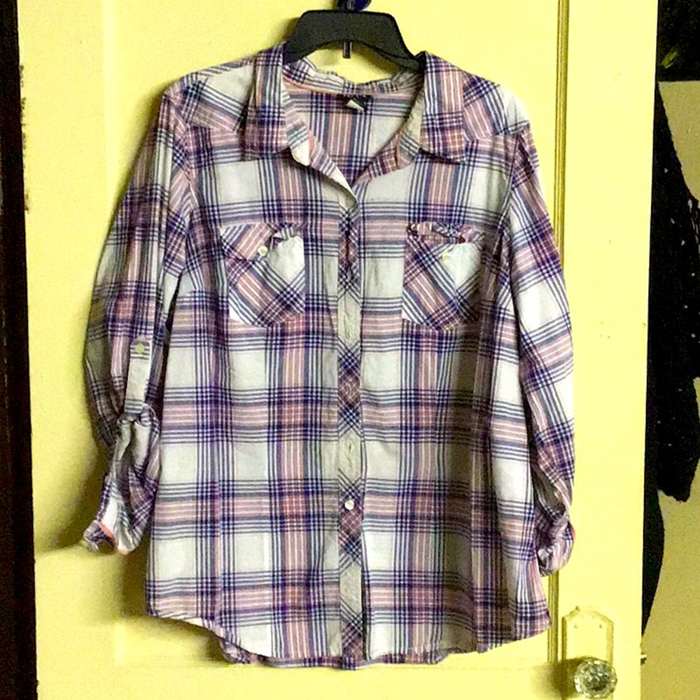 Patterned Button Up Shirt